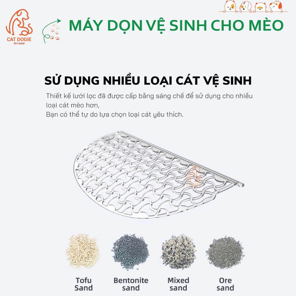 Máy Dọn Phân Cho Mèo, Máy Vệ Sinh Cho Mèo Tự Động PETREE Kết Nối WIFI Phiên Bản Quốc Tế Dùng Được Các Loại Cát Cho Mèo Bentonite, Tofu, Volcanic...