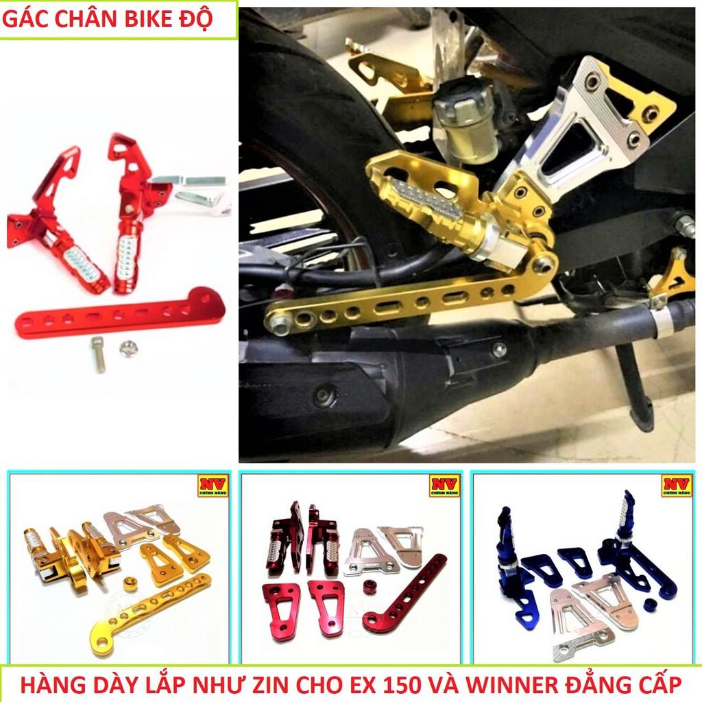 Bộ gác chân Bike Exciter 150 hàng hợp kim CNC loại đẹp dáng thể thao mẫu mới