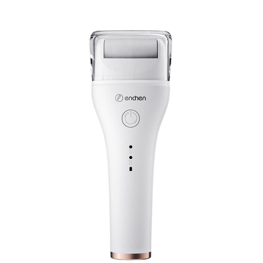 Máy cà vết chai da chân Enchen pin sạc bền bỉ, tặng kèm 2 miếng chà, chà vết chai nứt nẻ