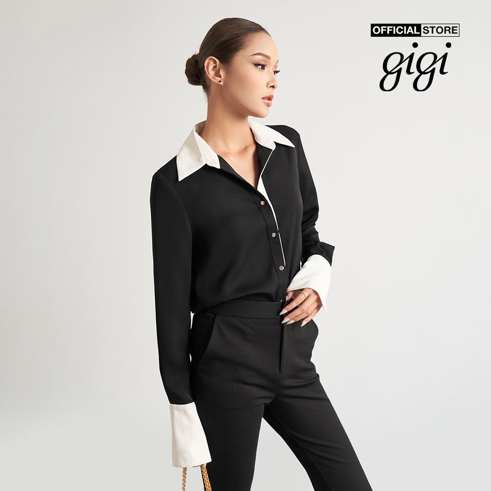 GIGI - Áo sơ mi nữ cổ bẻ tay dài thanh lịch G1107T222259