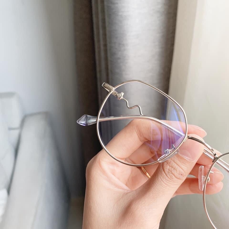 Kính vintage Korea Cao Cấp Gọng xoắn kim loại