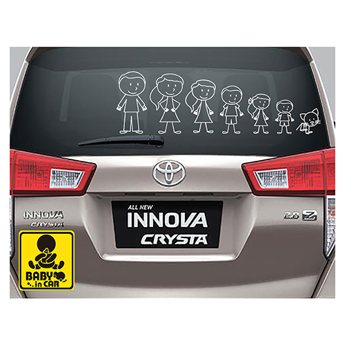 Tem xe decal trang trí Family_Car_07