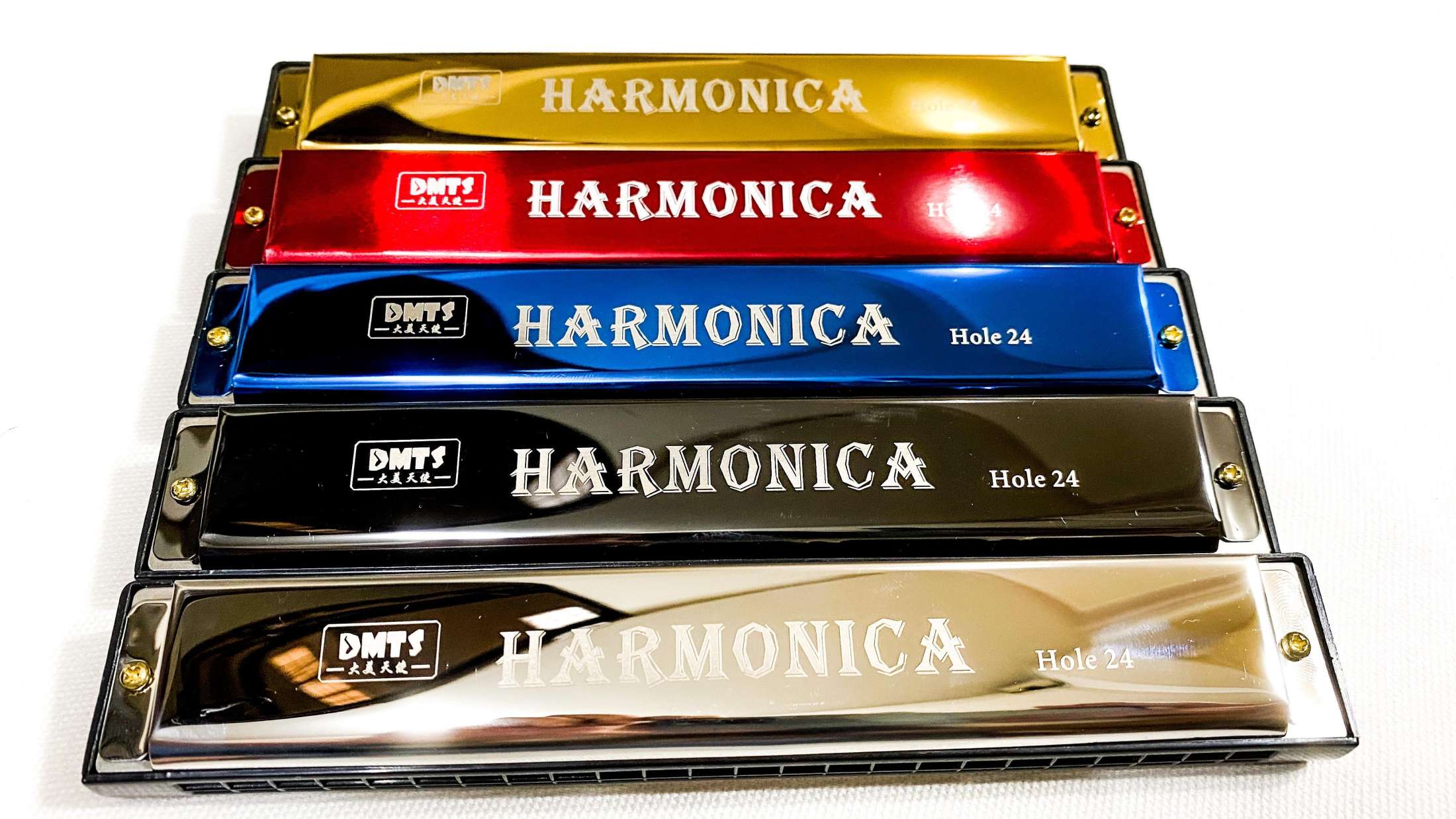 Kèn Harmonica PL 24 Lỗ Đủ Màu