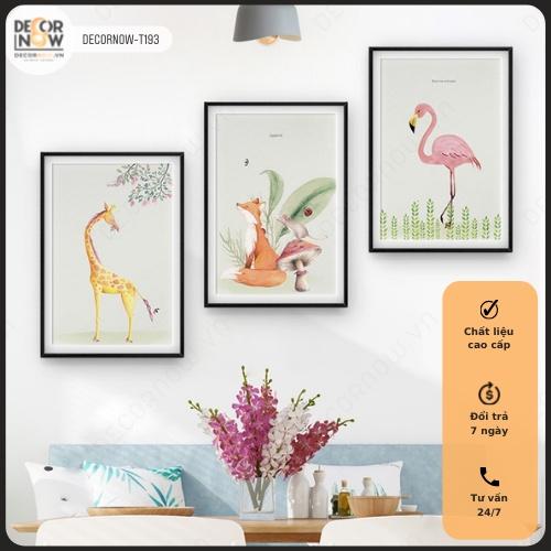 Tranh Treo Tường CANVAS Phòng Khách, Phòng Ngủ, DECORNOW, 3 Bức Trang Trí, Decor, Đẹp Nhất 2022 DCN-04