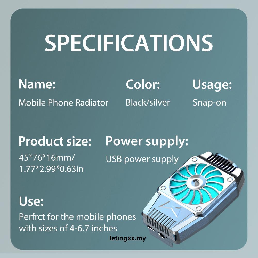 Quạt Tản Nhiệt Sạc Cổng Usb Cho Iphone / Samsung / Xiaomi