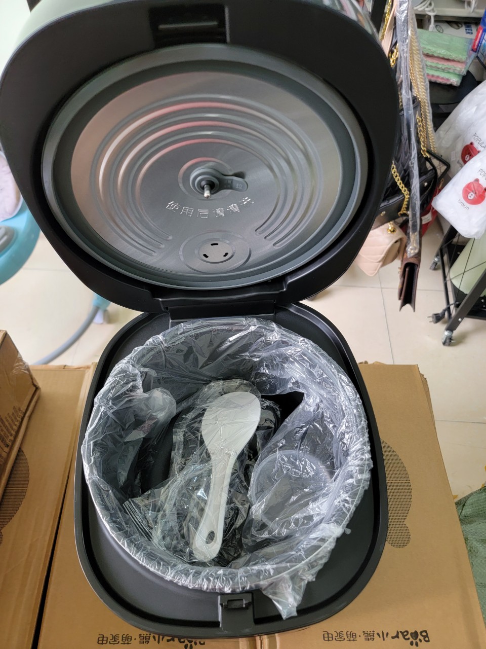 Nồi cơm đa năng BH 12 THÁNG Nồi cơm điện Bear dung tích 5L nấu cơm, cháo, hầm canh hẹn giờ cực tiện lợi-Hàng chính hãng