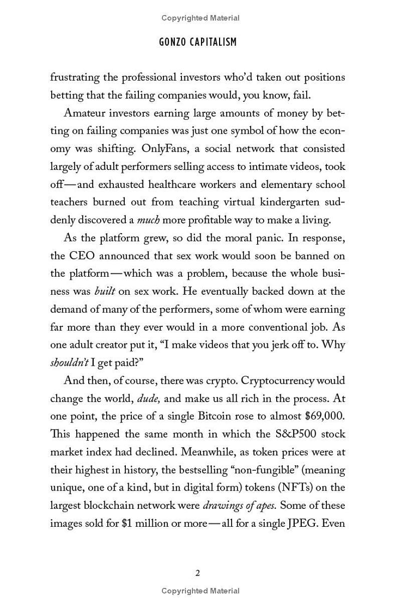 Sách ngoại văn: Gonzo Capitalism