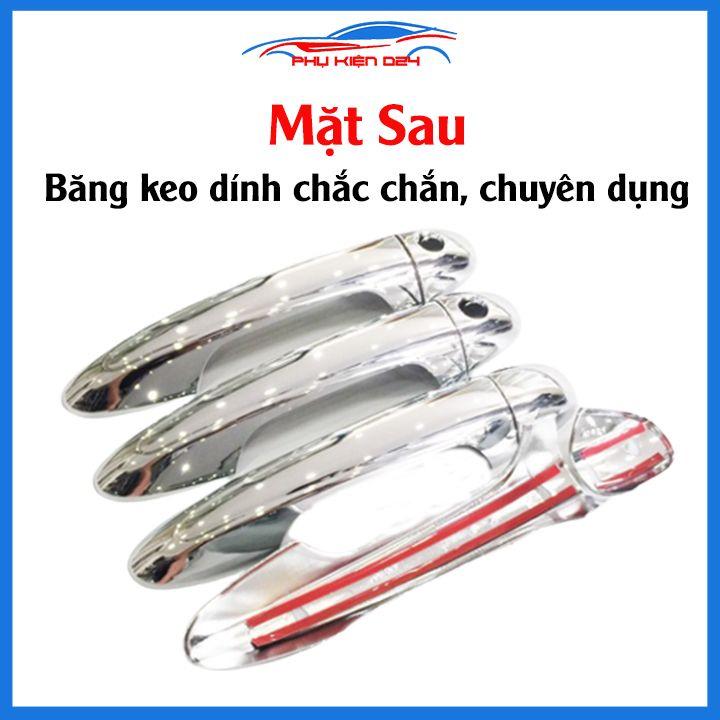 Ốp tay hõm mạ crom Hilux Revo sáng bóng chống trầy bảo vệ cửa xe ô tô