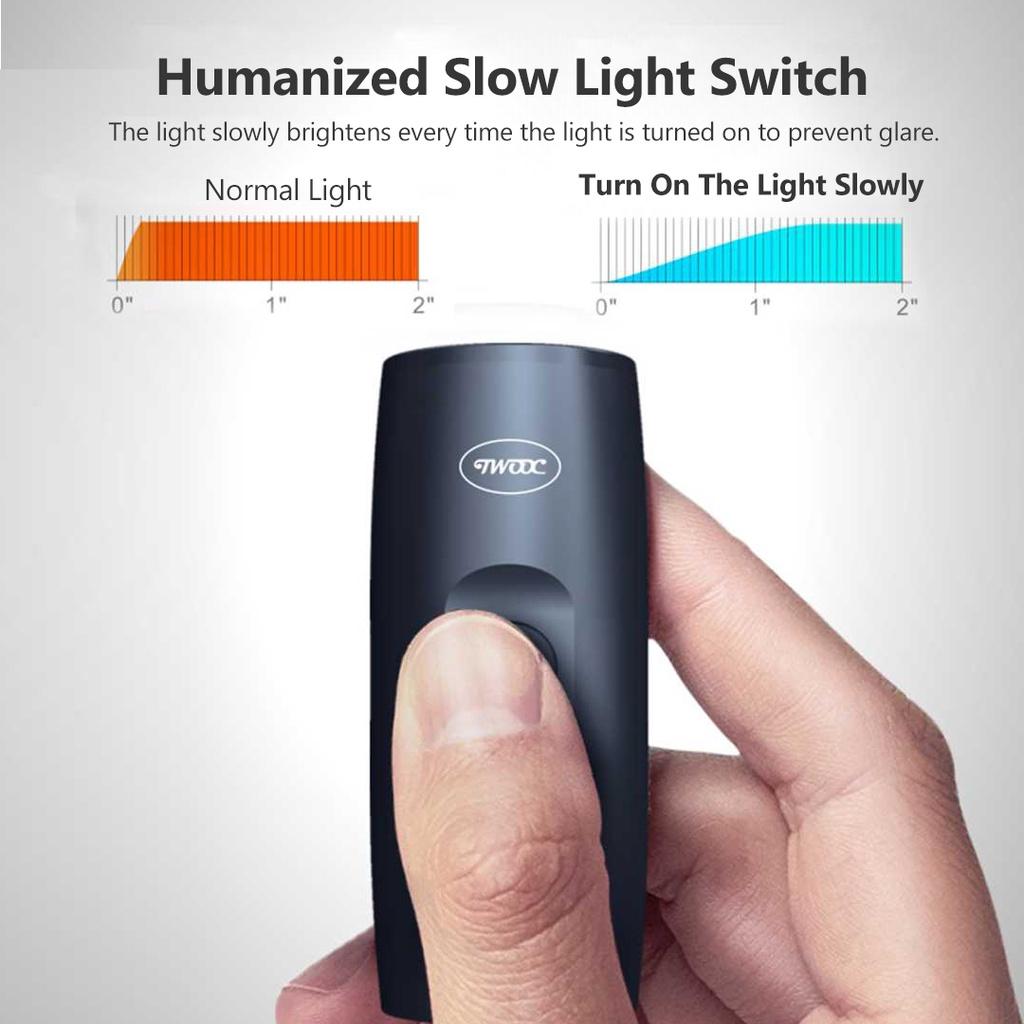 Đèn Pha Xiaomi TWOOC Chống Thấm Nước Kèm Sạc Tiện Dụng Dành Cho Xe Đạp