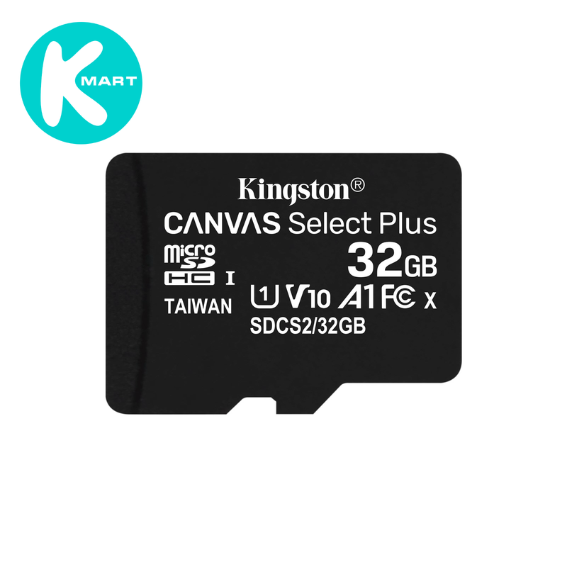 Thẻ nhớ microSDHC Kingston Canvas Select Plus Android A1 UHS-I Class 10 tốc độ tới 100MB/s SDCS2 - Hàng Chính Hãng