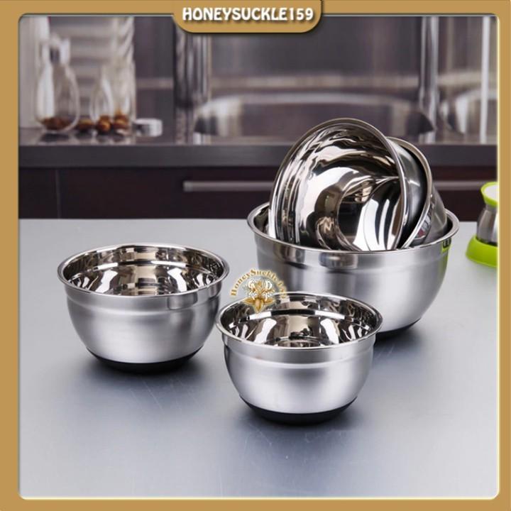Bowl trộn bột đế silicon / Âu trộn bột / Tô trộn bột