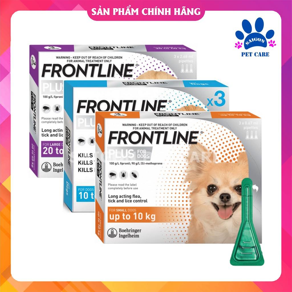 Thuốc nhỏ gáy trị ve rận, bọ chét Frontline Plus cho chó (1 ống)