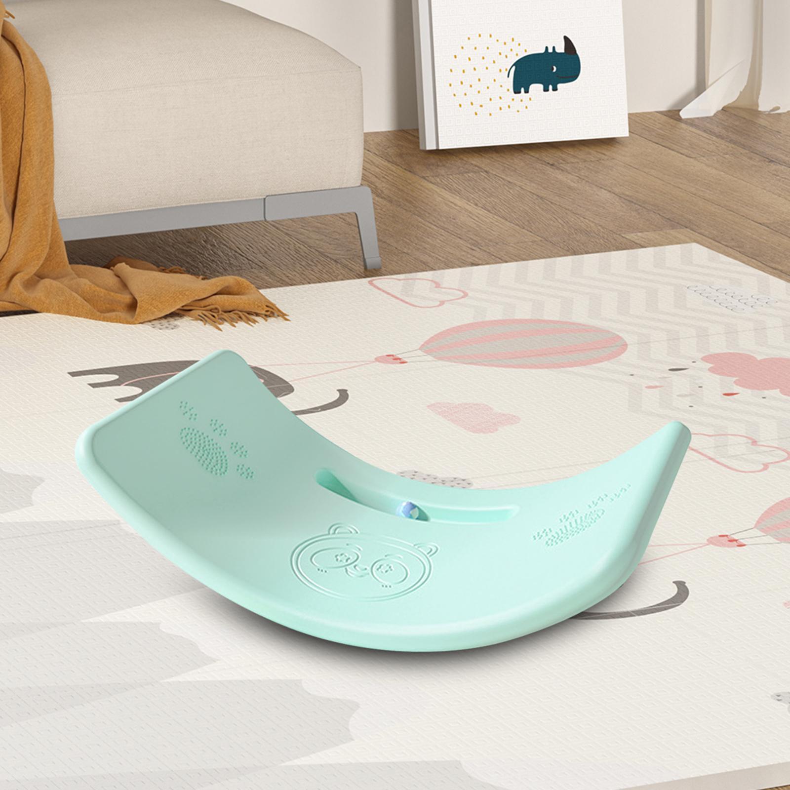 Kids Balance Board Children Wobble Board Indoor Outdoor Games Activity Body Coordination Exercise Equipment 35 Degree Curved Balance Trainer