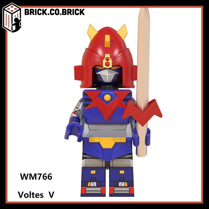 Nhân vật Xếp hình Lắp ráp minifig Mô hình lắp ráp Sáng tạo Voltes V-Daimos-Super Robot Mechas WM6069 - WM-768