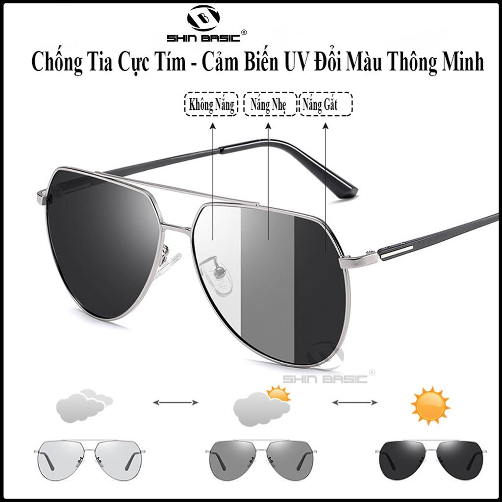 Kính Râm Phân Cực ShinBasic Thời Trang Nam Chống Tia UV, Ngày Lẫn Đêm, Cao Cấp GLASS02