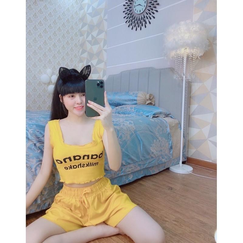 Áo thun crop top dây bản(size 35-50kg