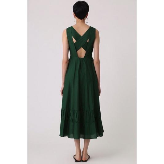 Đầm Linen Cách Điệu Lưng