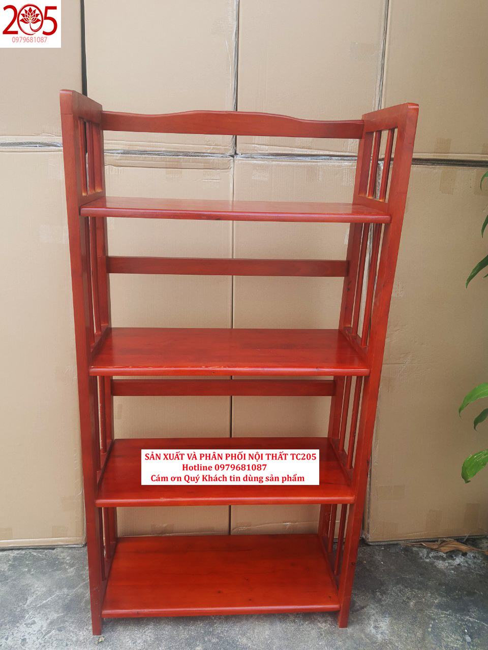 Kệ Sách 3 Tầng Dài 65 cm Gỗ Cao Su