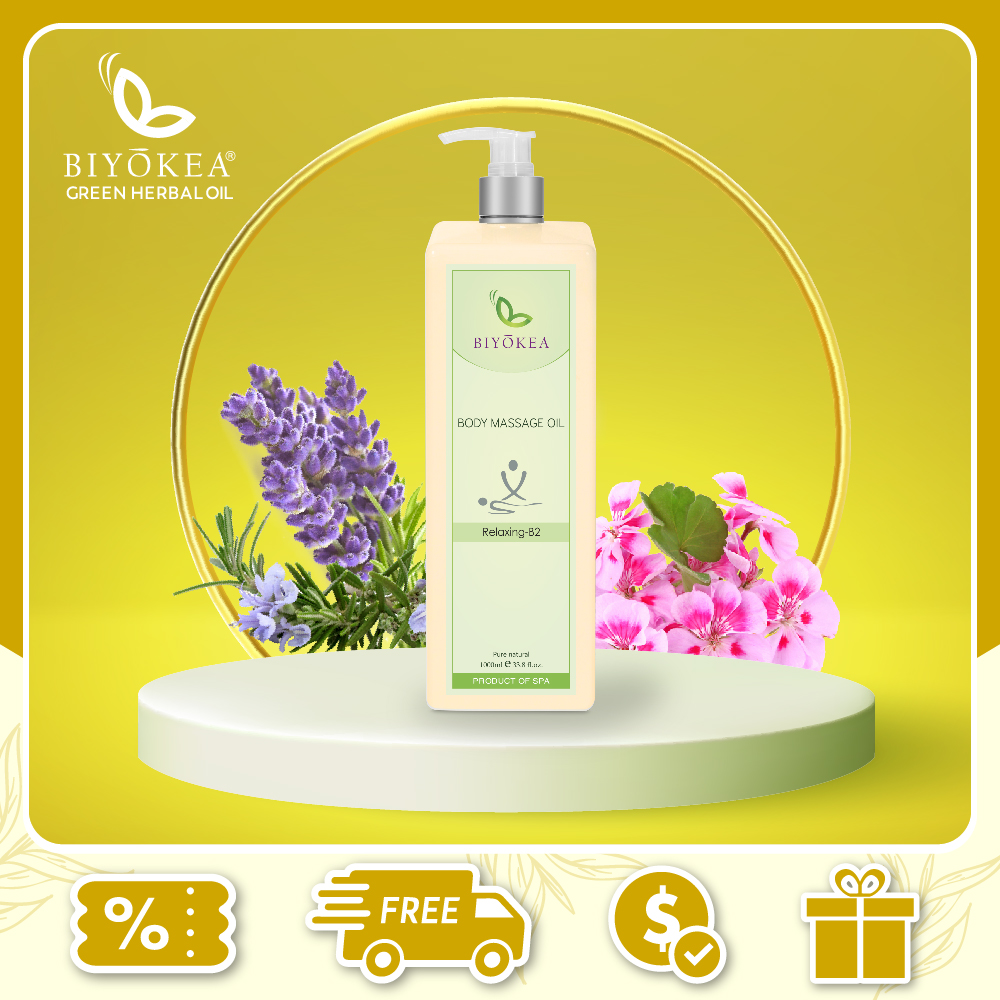 Dầu Massage Body Biyokea - Relaxing B2 (thư giãn) - 1000ml