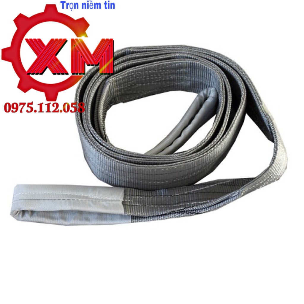 Dây Cáp Vải Cẩu Hàng 4 tấn 3 Mét bản dẹp hệ số an toàn 5 : 1 bản 100mm