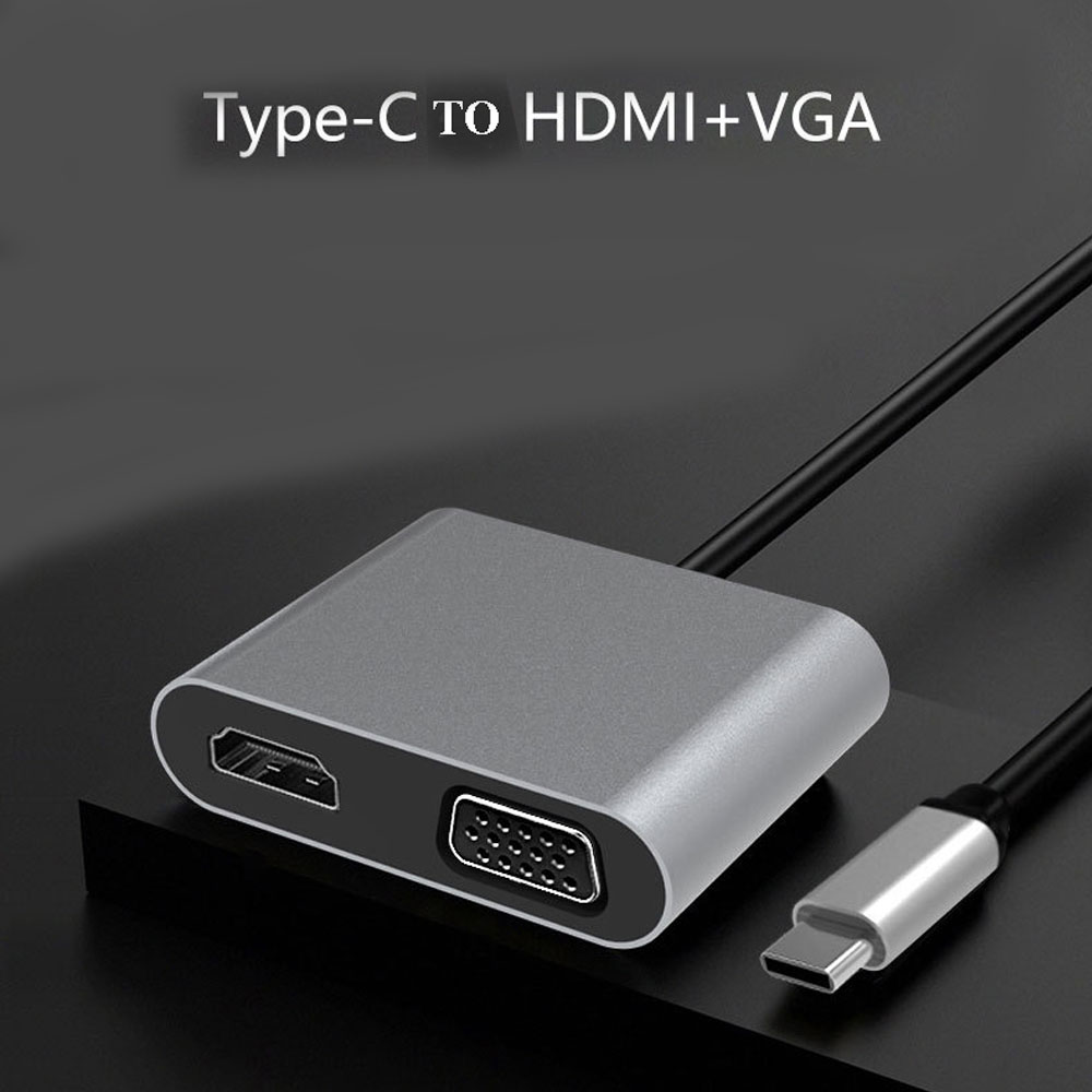 Hub Chuyển Đổi USB TypeC Ra Cổng HDMI / VGA / LAN Rj45 / USB / PD/SD/TF SeaSy, Cổng Chuyển Đổi TypeC Ra HDMI 4K, Cổng VGA 1080 P, Cổng Lan Rj45, Cổng USB 3.0, Cổng Sạc PD 100W, Cổng SD/TF, Dùng Cho Macbook/Ipad/Surface/Laptop/Điện Thoại – Hàng Chính Hãng