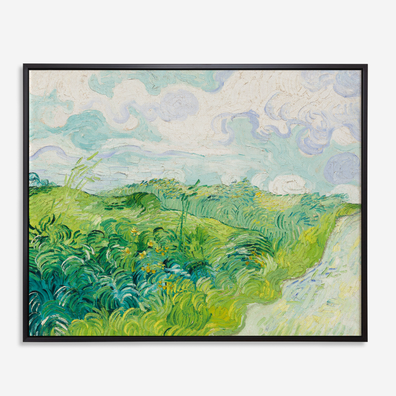 Green Wheat Fields, Auvers – Tranh in canvas trang trí treo tường danh hoạ thế giới