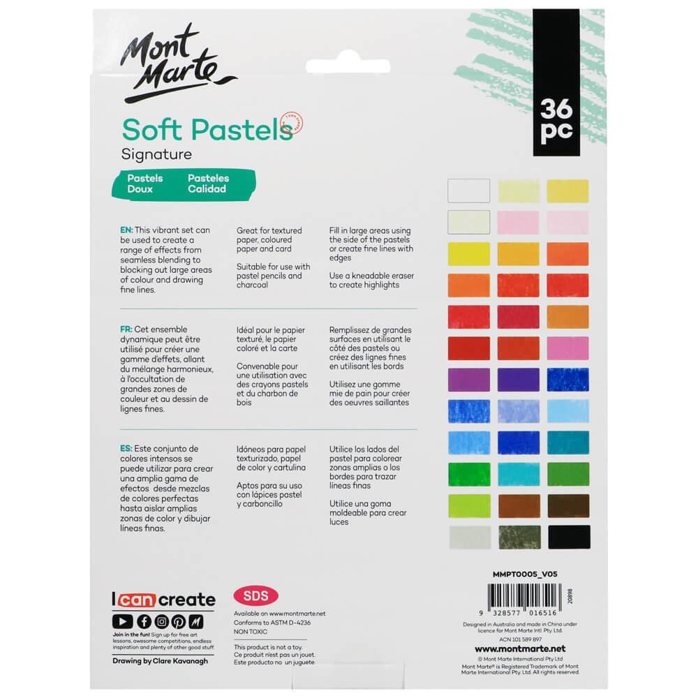 Phấn tiên Mont Marte soft pastel 12/36 màu