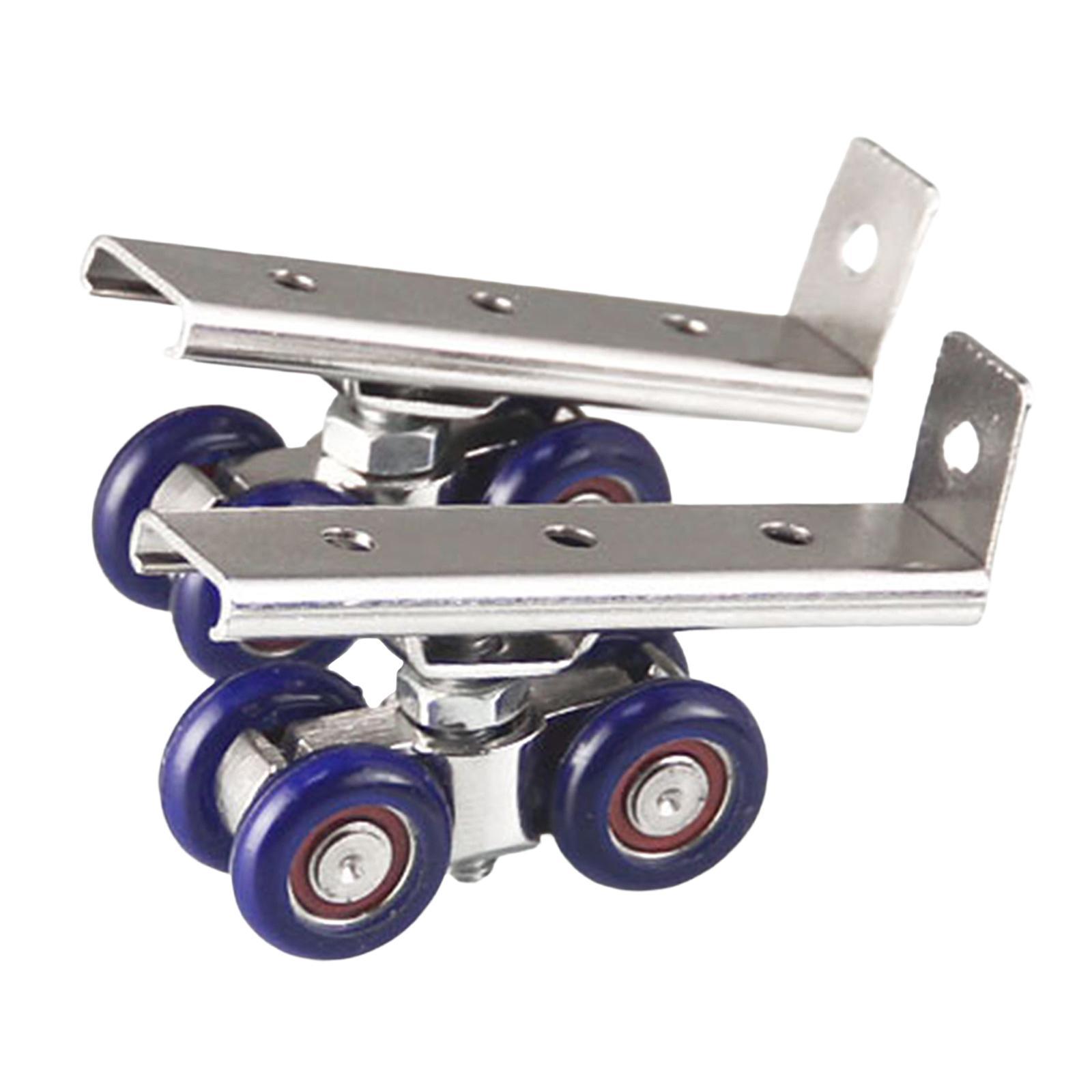 2 Pieces Sliding Door Roller Wood Hanging Wheel Easy Installation Roller Trolley Alloy Door Hardware Kitchen Door Pulley Sliding Doors Wheel