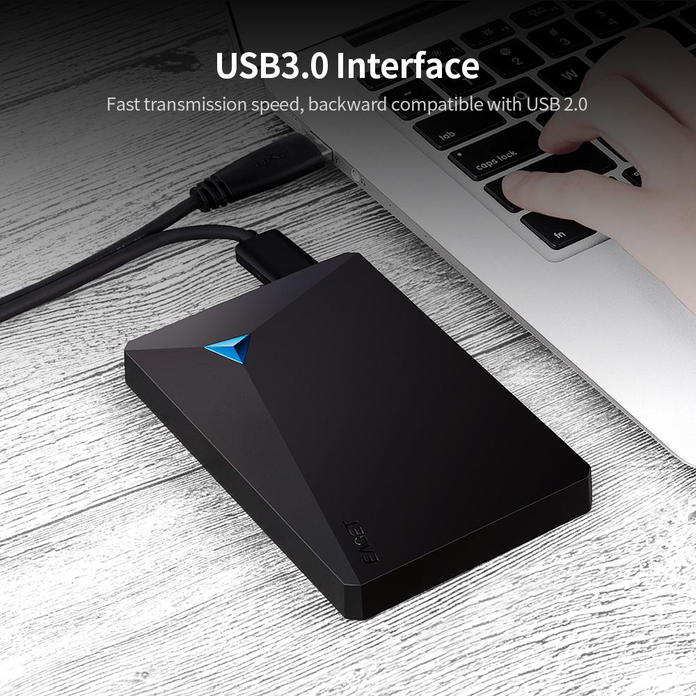 Ổ cứng di động 500GB USB 3.0 Tốc độ cao 5400 vòng / phút chống sốc cho máy tính xách tay PC EAGET G20 2.5 inch