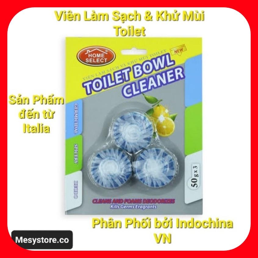 Combo 3 Viên Tẩy Thả Bồn Cầu Home Select Cao Cấp khử mùi diệt khuẩn tẩy toilet sạch mảng bám khử mùi