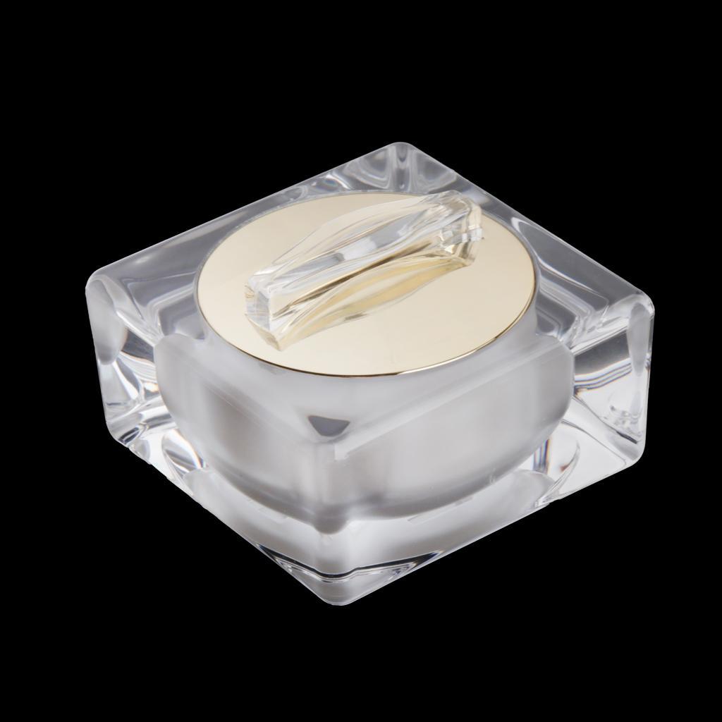 Empty Acrylic Cosmetic Jar Travel Cream Lotion Container with Inner Lid