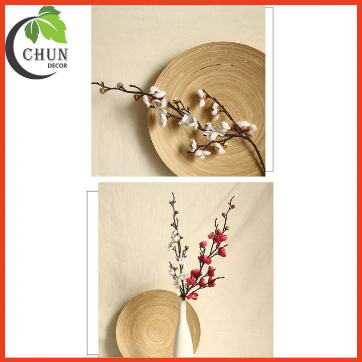 Hoa giả, cành đào cổ dài 70cm trang trí nhà cửa, văn phòng, cửa hàng, làm đạo cụ chụp ảnh