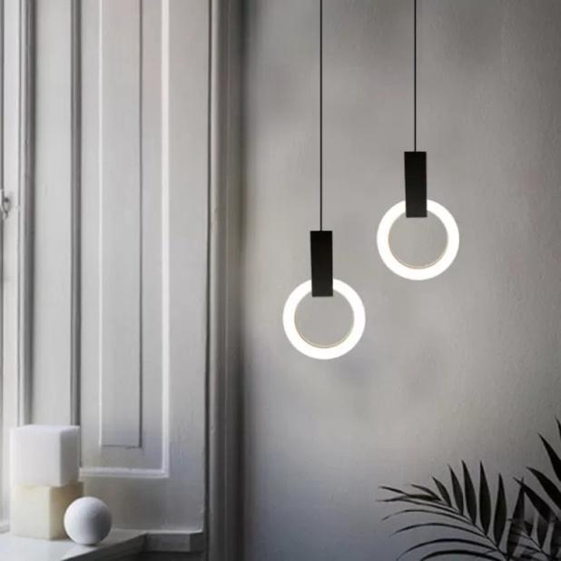 Đèn thả thông tầng hình tròn, đèn thả tô điểm lối cầu thang, đèn trang trí, đèn trần, đèn decor HTK_026 DT