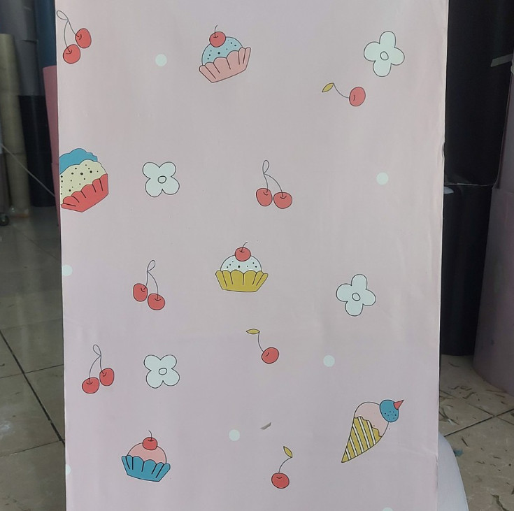 20M DECAL GIẤY DÁN TƯỜNG KEO SẴN KHỔ 45CM MẪU BÁNH KEM
