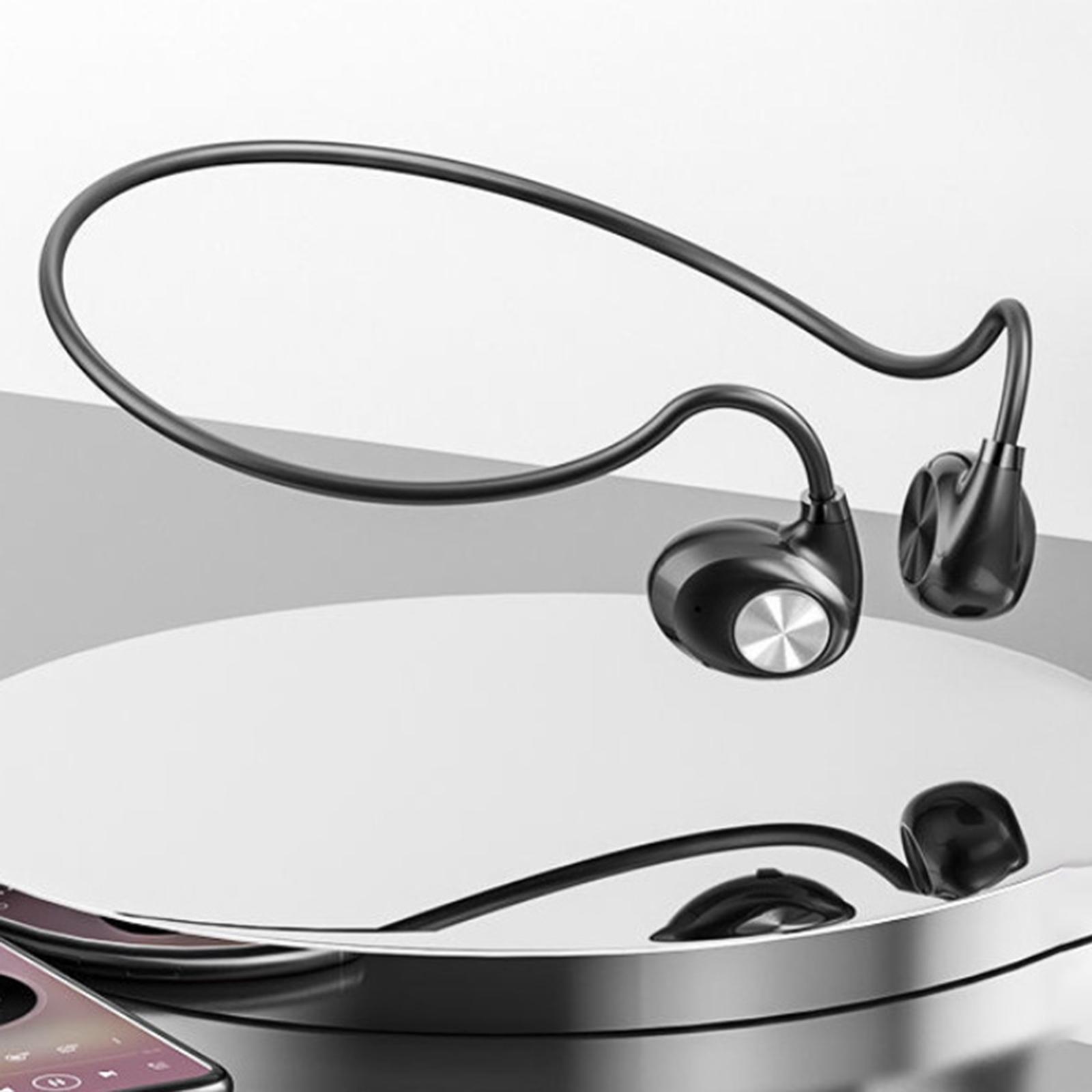 Earphone with Microphone Sports Hiking Headphone Black