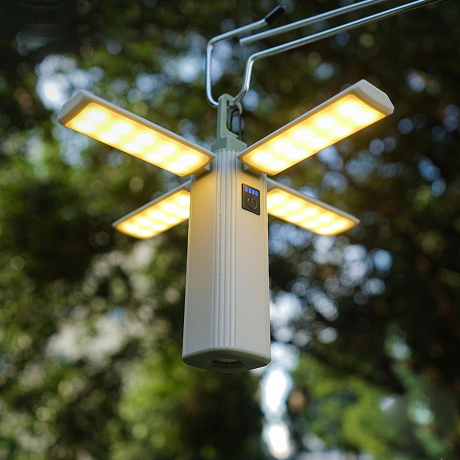 LED Camping Lantern Tent Lamp 3 Lighting Modes Outdoor Light USB Rechargeable Ambient Light Camping Light for Travel BBQ Backpacking Fishing