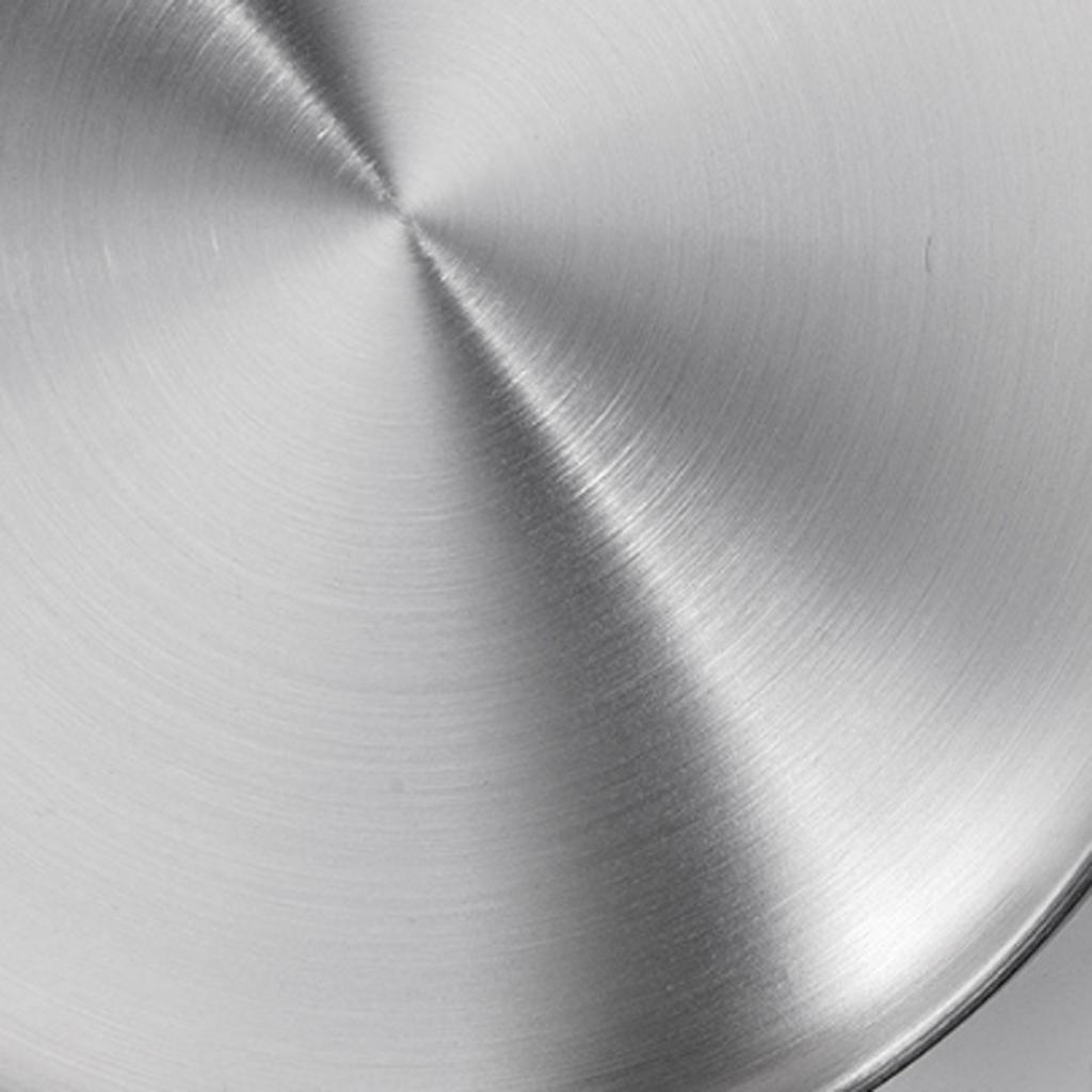 3X Thick Stainless Steel Tray Fruit Dish Barbecue Buffet Dinner Plate 23cm