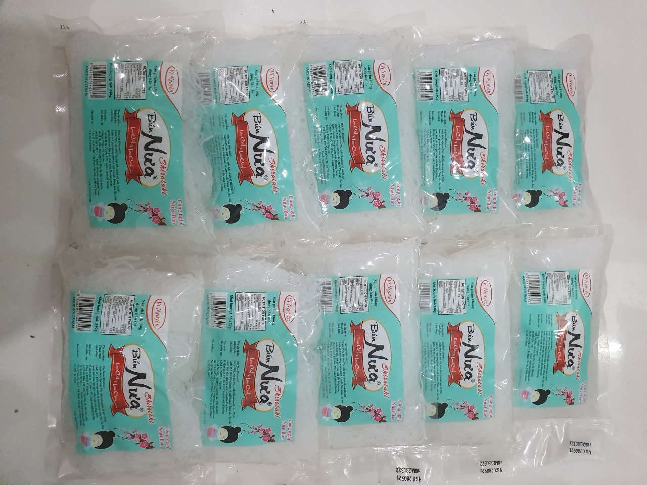 Combo 2 Gói Miến Nưa 3 Gói Bún Nưa Vị Nguyên 240Gram