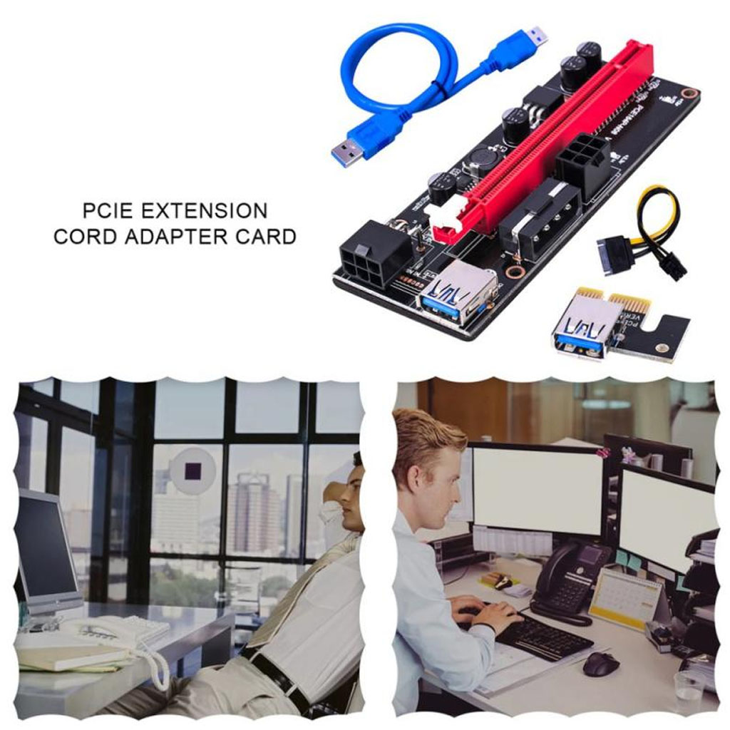 Thẻ Đồ Họa PCI-E Riser 009S 16X Cổng USB 3.0 Dành Riêng Cho Bộ Điều Hợp Cáp Mở Rộng PCIE Chất Lượng Cao