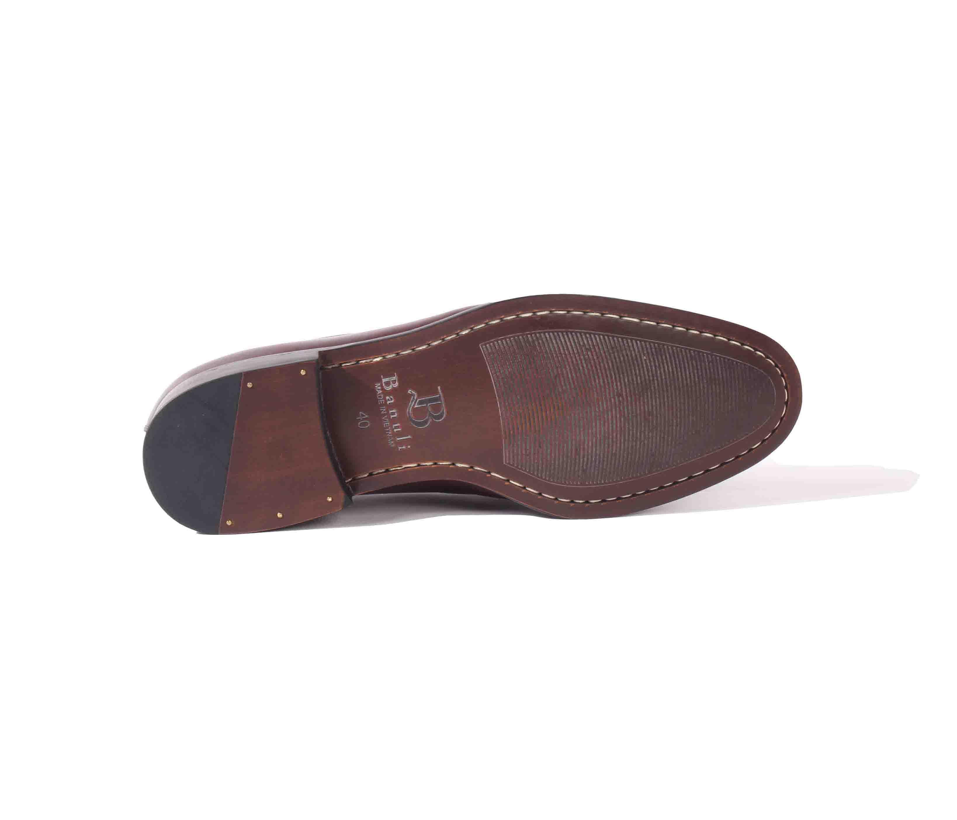 Giày Tây Nam Cao Cấp Monk Loafer Patina H1ML1M0