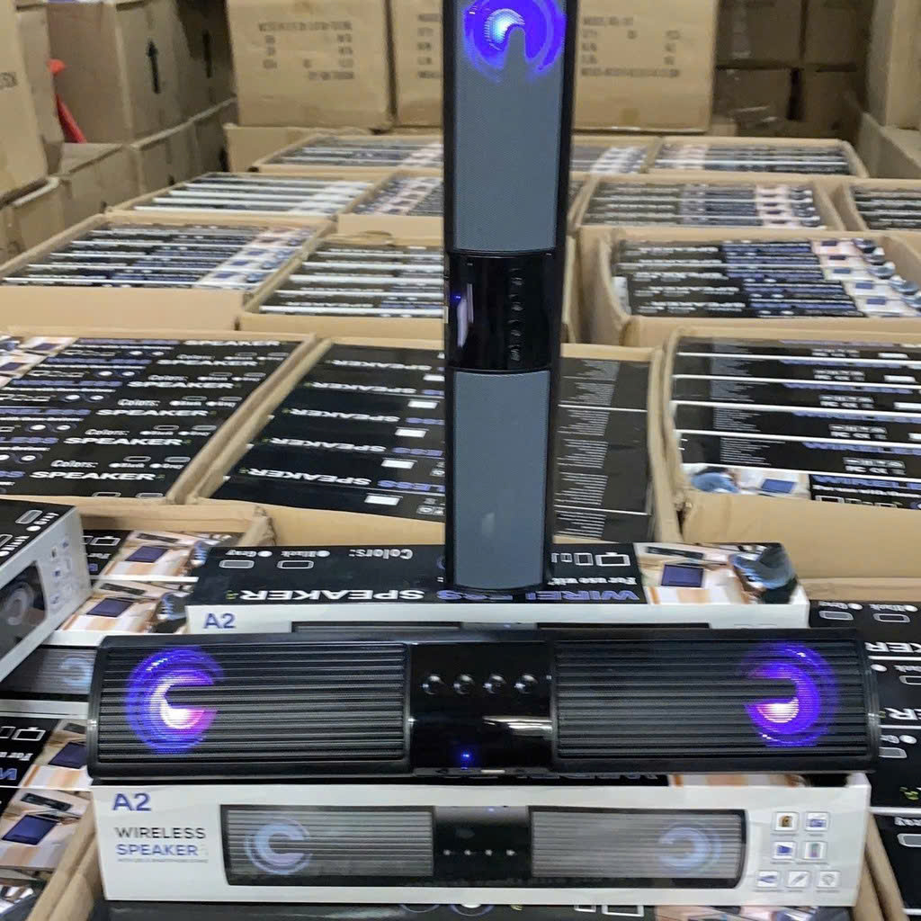 Loa Bluetooth Không Dây A2 Loa mini có LED Siêu Bass,Dáng Dài Dành Cho Điện Thoại, Máy Tính