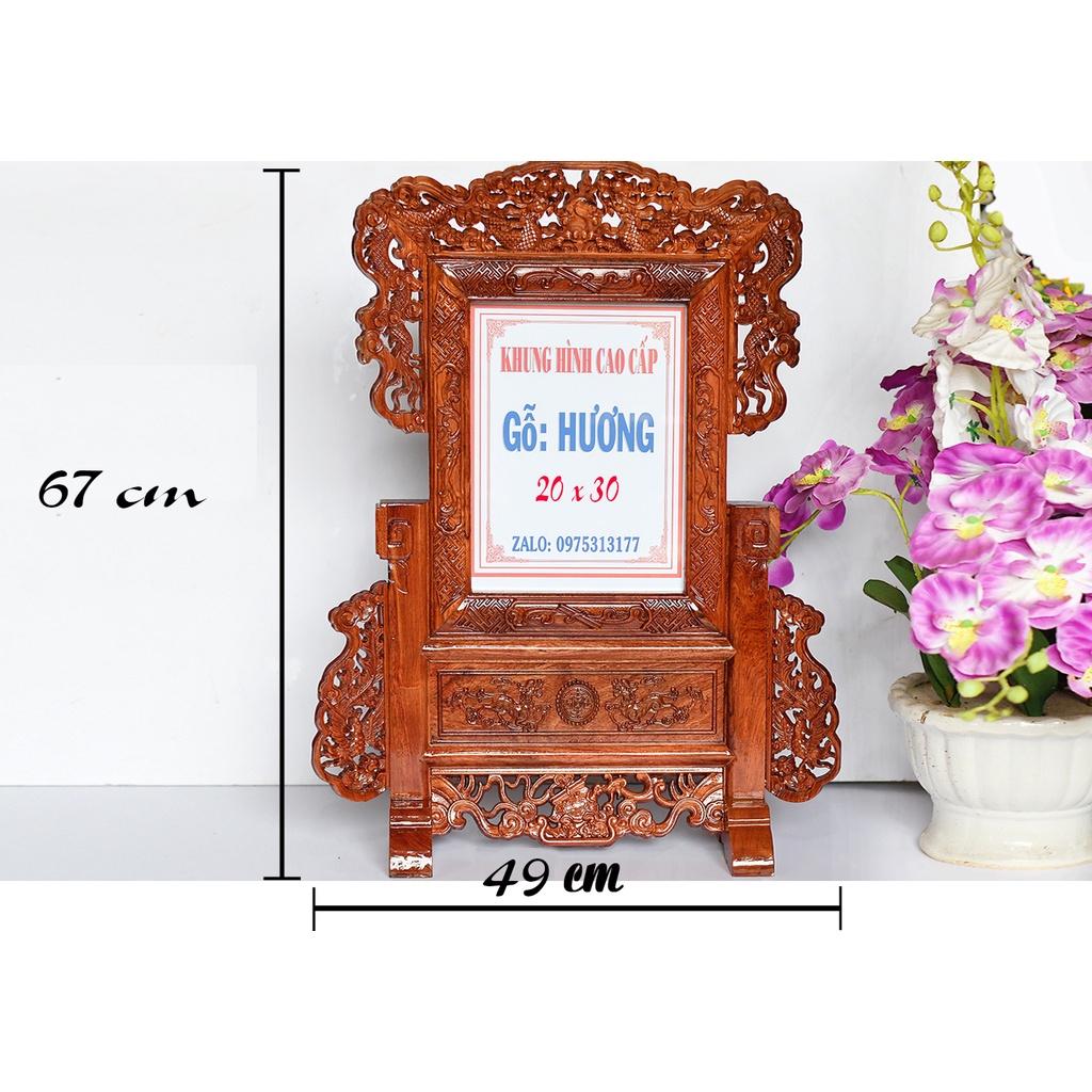 Khung hình ảnh thờ tứ linh 20 x 30