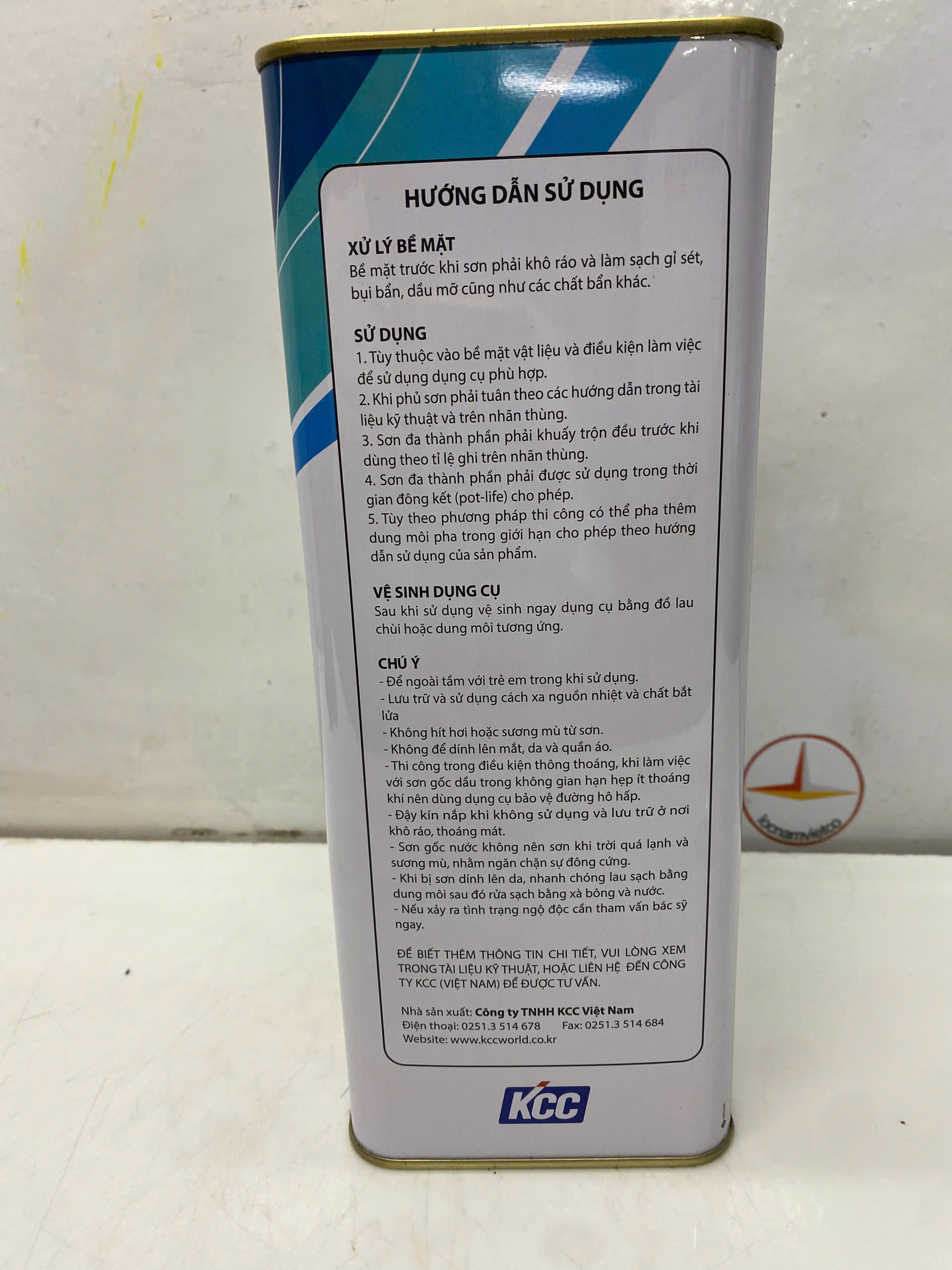Sơn Alkyd KCC LT313 Base A màu xanh 634 _4L