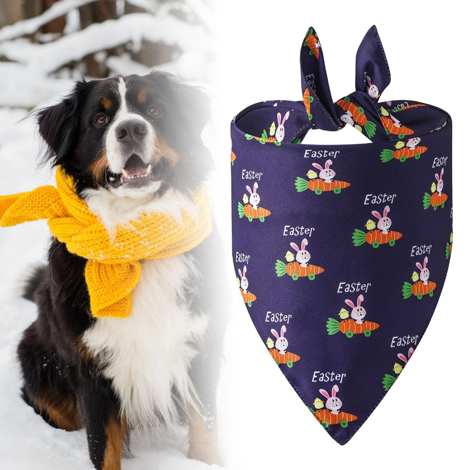 Dog Bandana Collar Easter Pet Bandana Costume Party Dress up Kitten Puppy Neck Scarf