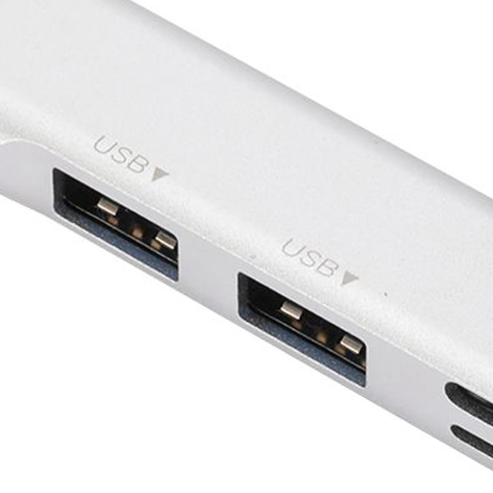 USB C Docking Station Type C Hub Aluminum Alloy Compact with USB 3.0 5Gbps for Laptop Home