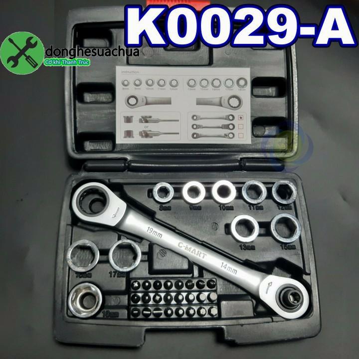 Bộ cờ lê tự động C-Mart K0029-A có 36 chi tiết
