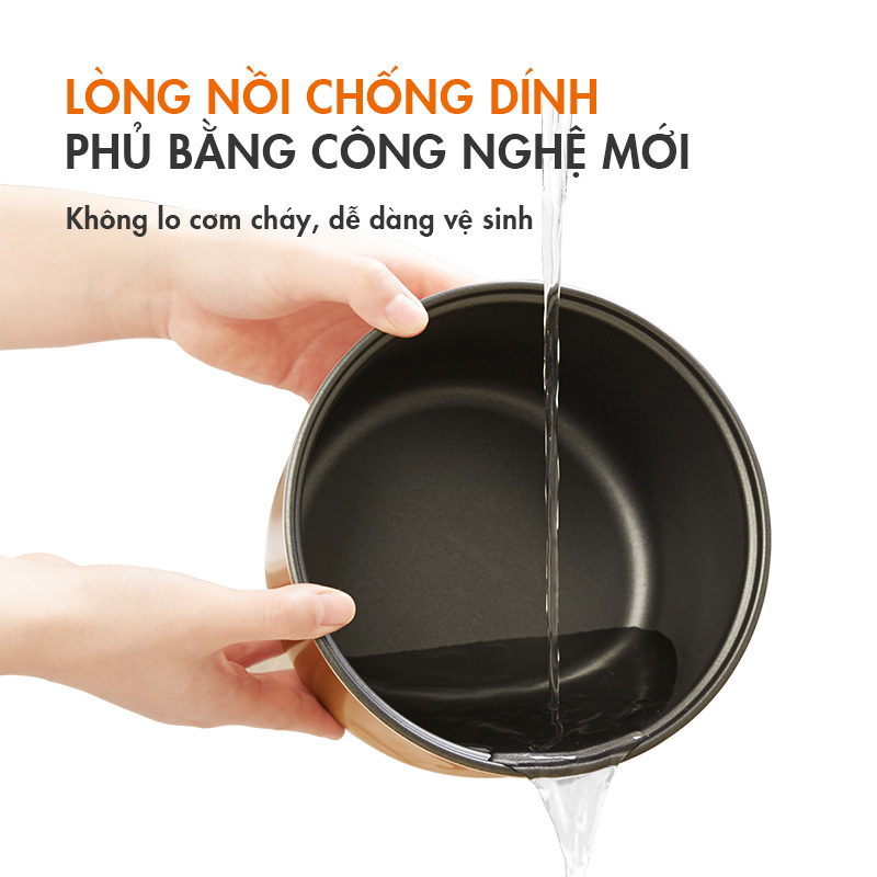 Nồi cơm điện tử Gaabor GR-S30 lòng nồi 1.2L hẹn trước 24h 10 chế độ nấu - Hàng chính hãng