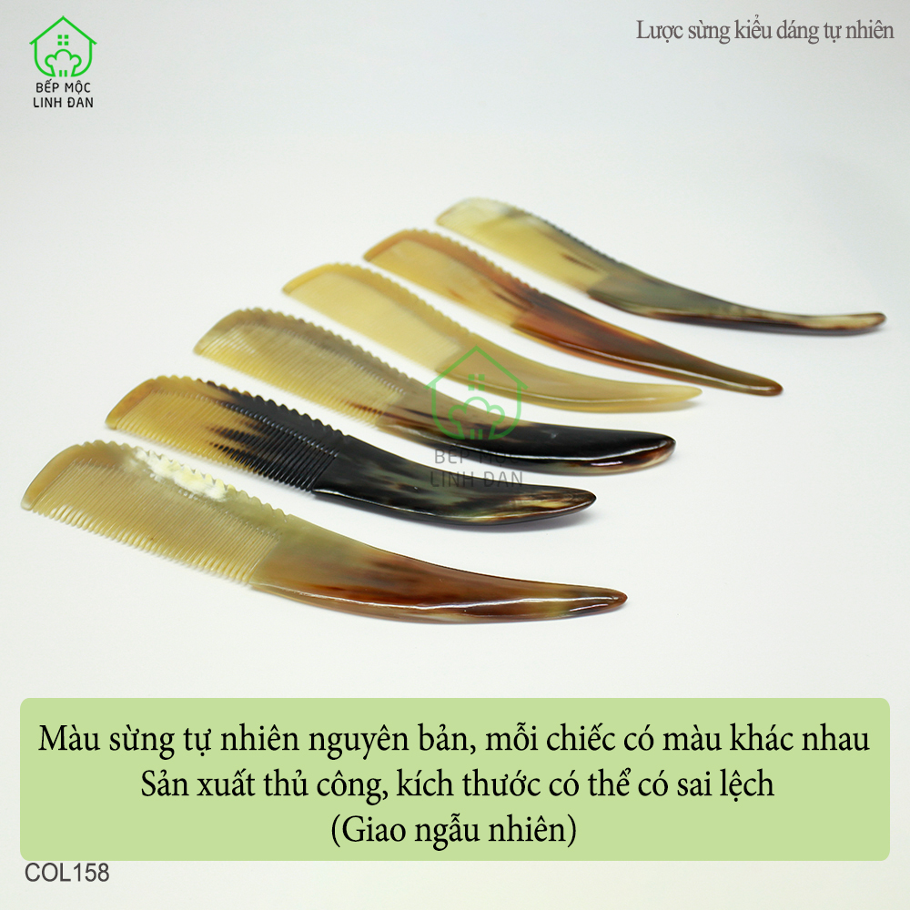Lược Sừng Kiểu Dáng Tự Nhiên HAHANCO Mẫu Đặc Biệt