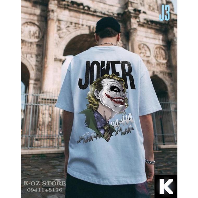 ÁO THUN UNISEX COTTON JOKER TÓC VÀNG MẶT TRĂNG HAHA
