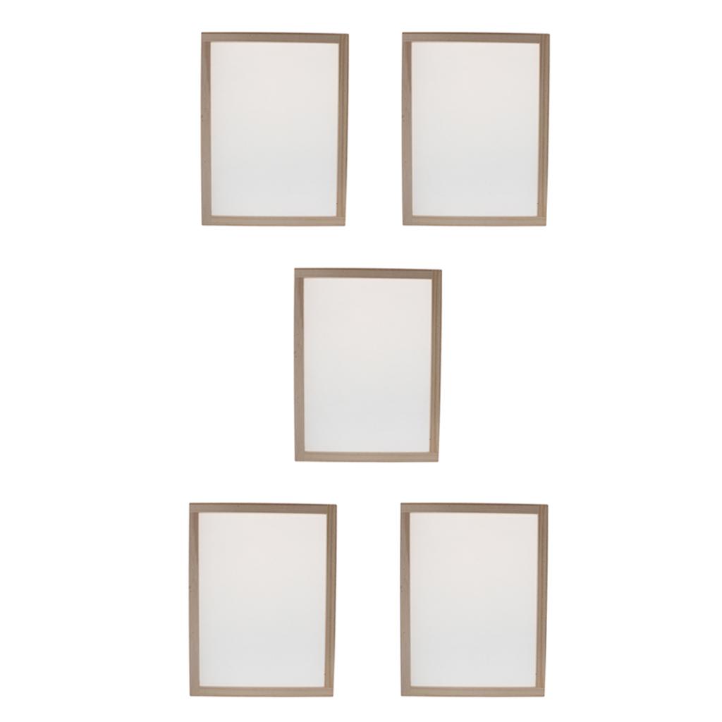 5x Giấy Gỗ Làm Khuôn Mẫu Khung Màn Hình Cho Giấy Thủ Công 30X40 Cm